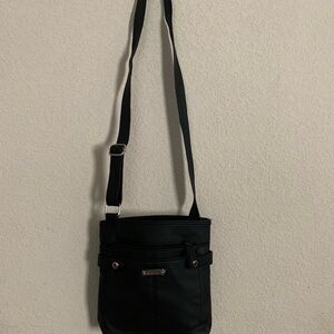Rosetti Black Textured Handbag